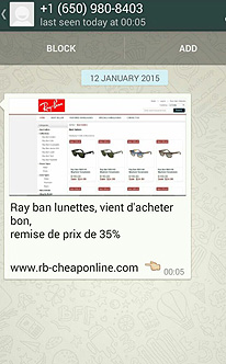 whatsapp sun glasses advertise